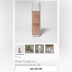 SAND + FOG White Vanilla Illuminating Body Oil